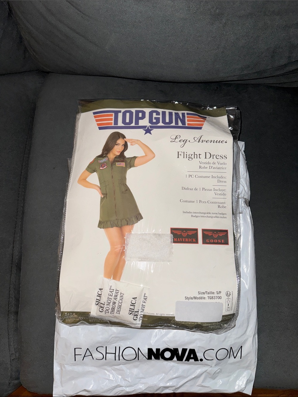 Leg Avenue Olive Green Flight Dress Tunic